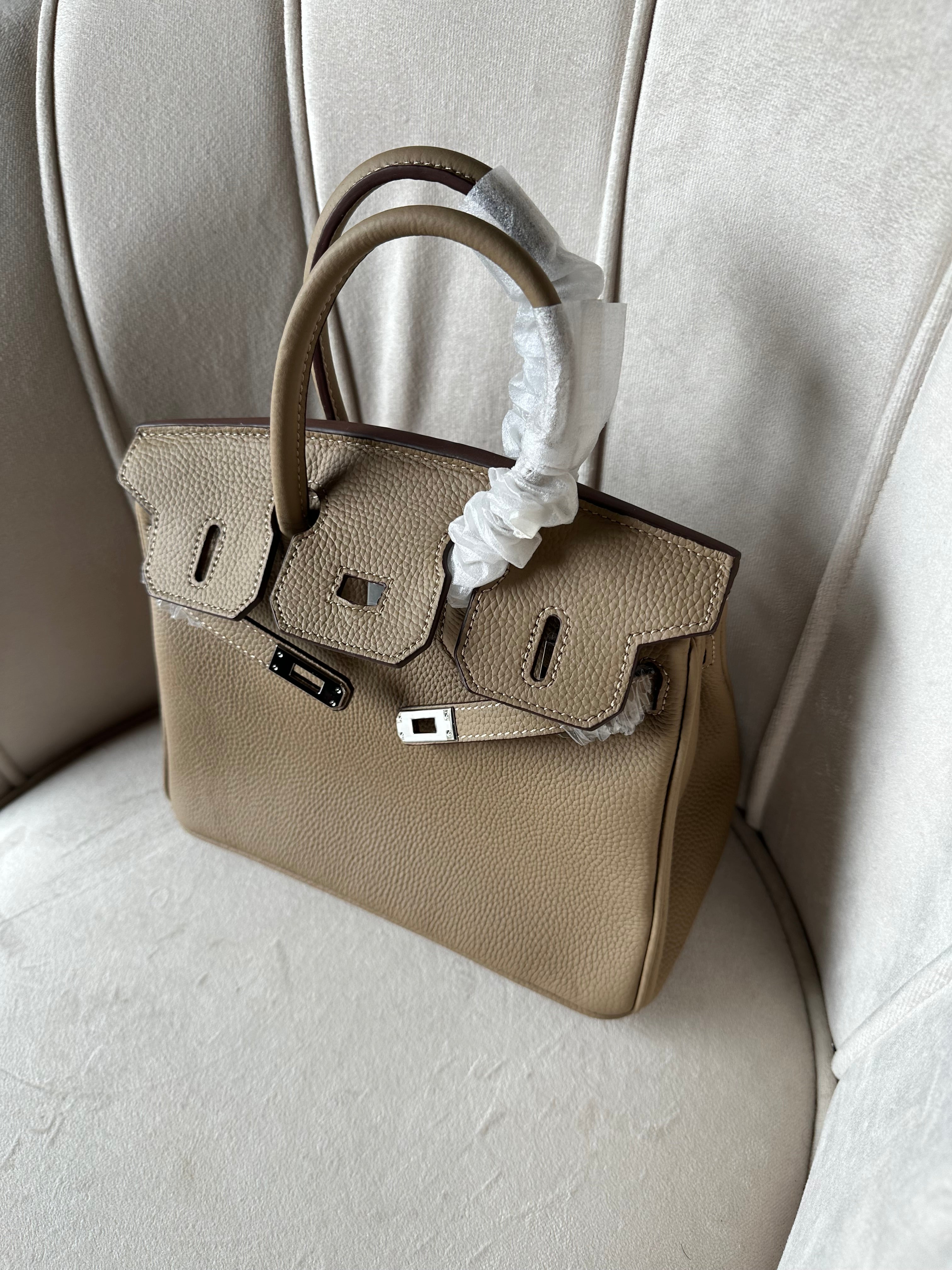 MEILI ™- Giselle Bag - In Vera Pelle - Beige