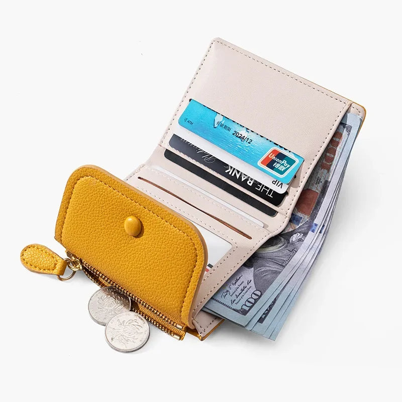 Araceli | Mini portafoglio da viaggio con chiusura a scatto corta